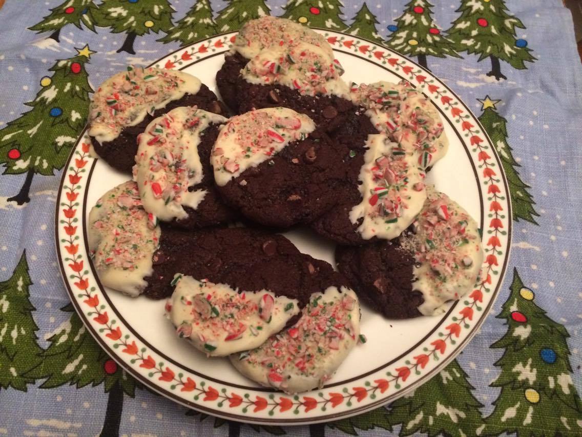 Double Chocolate Chip Candy Cane Cookies Vegan Susiechef