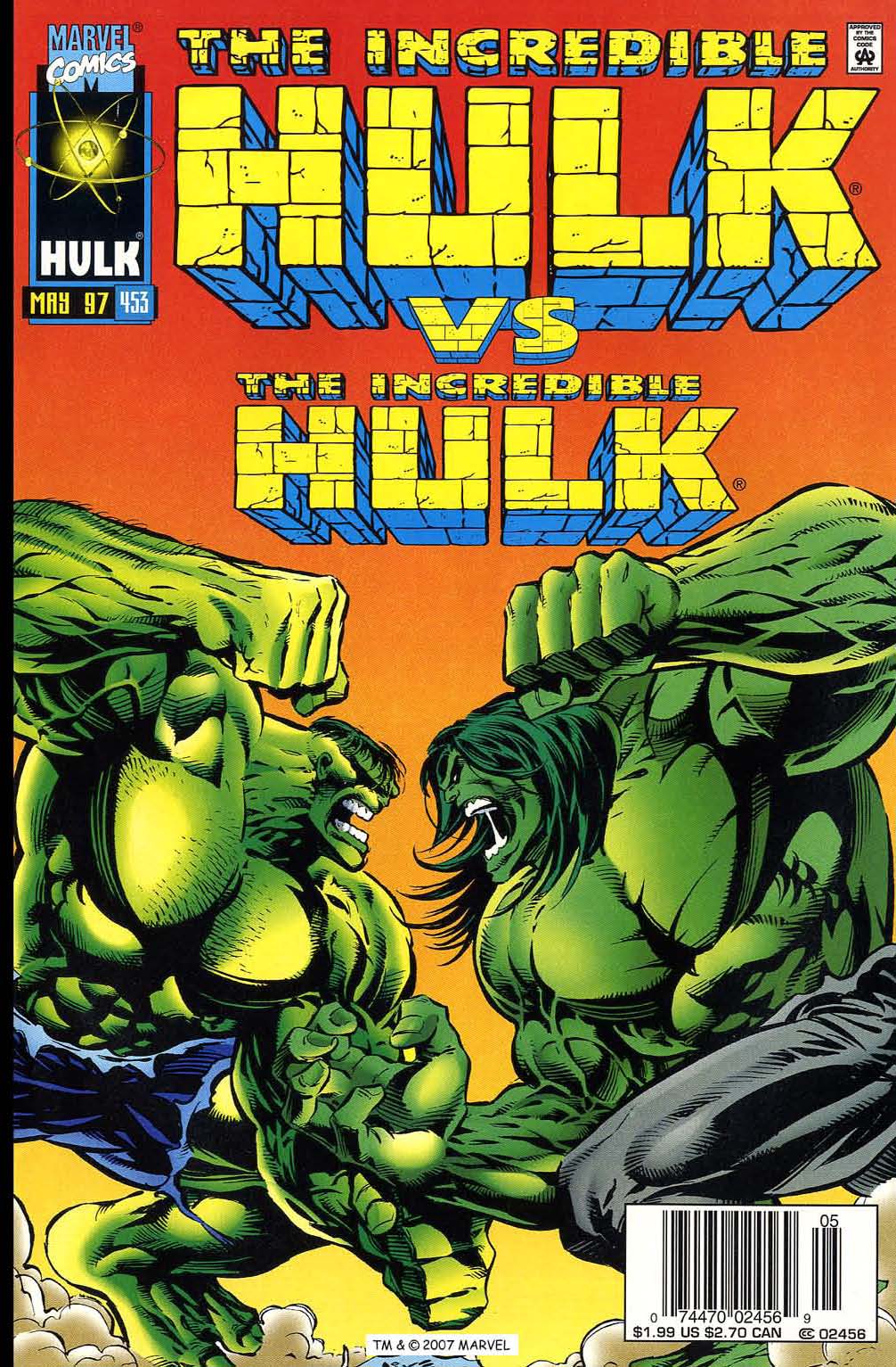 Read online The Incredible Hulk (1968) comic -  Issue #453 - 1