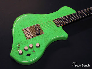 guitarra verde