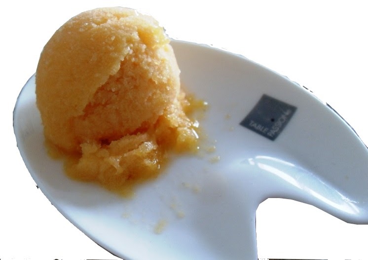 Les délices d'Alice: Sorbet à la pêche sans sorbetière