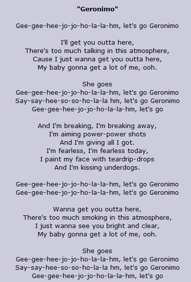 Let Me Draw You A Picture Geronimo