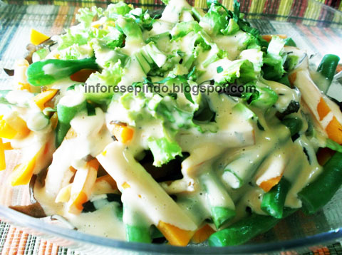 Resep Salad Sayur Sehat Saus Mayonaise Sederhana