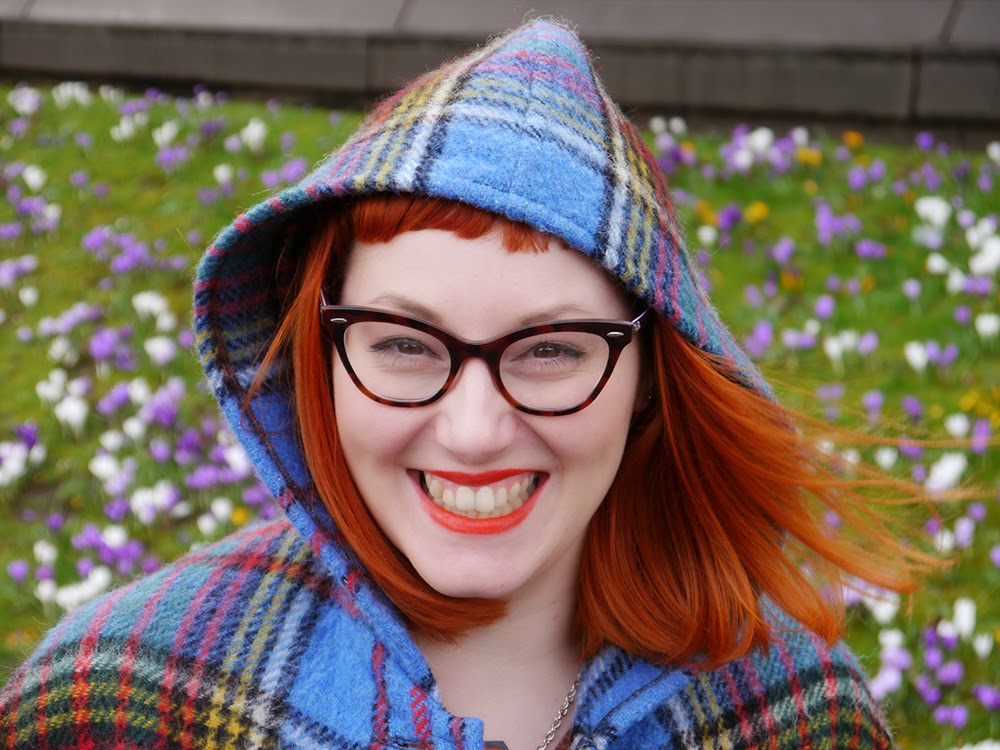 Scottish Blogger, What Helen Wore, Edinburgh Fashion Week, Street Style, #EdFashionWeek, scottish style, This is Vintage tartan cape
