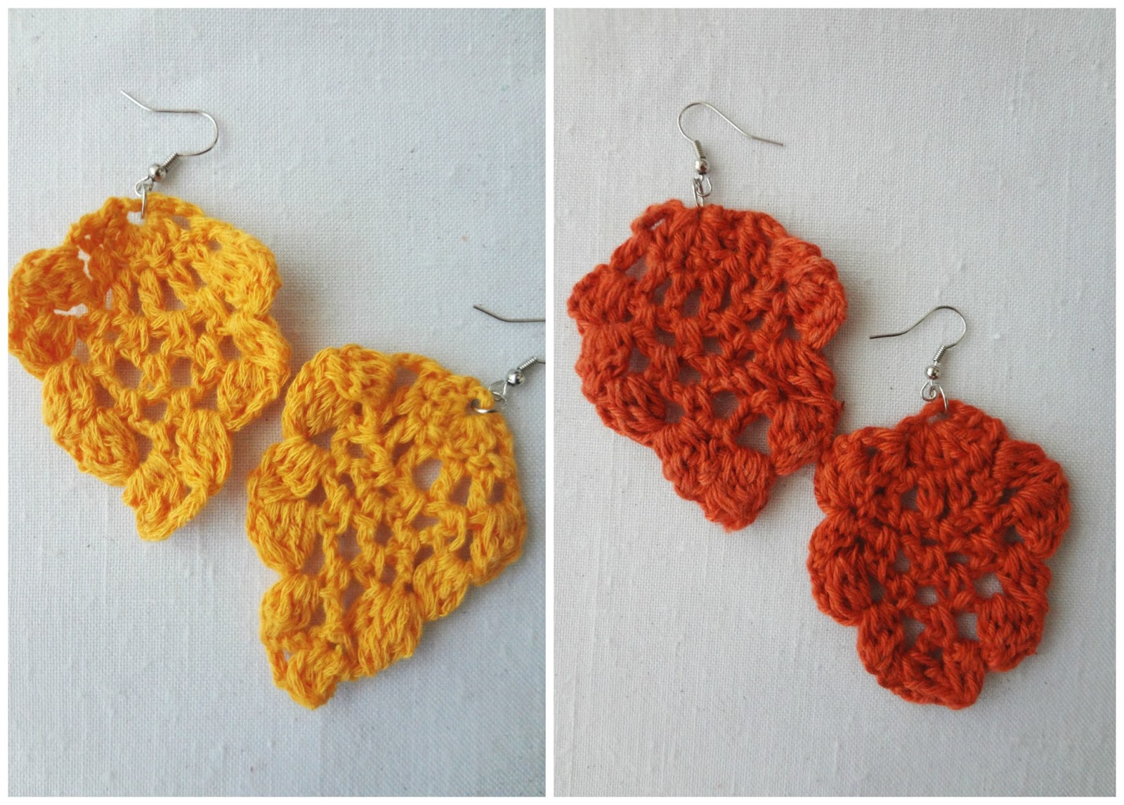 Little Treasures Pineapple Motif Earrings crochet pattern