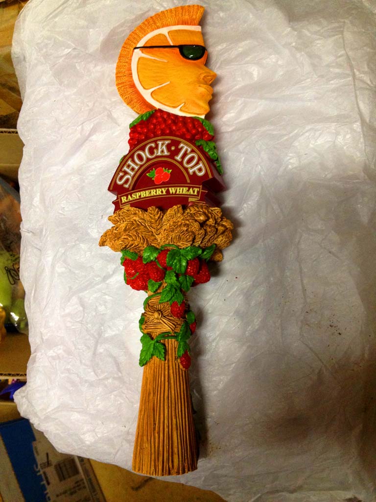 Tap Handle 146 AnheuserBusch Shock Top Raspberry Wheat