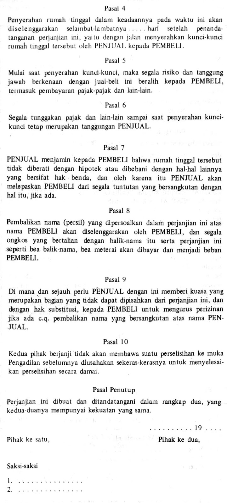 contoh-pasal-perjanjian-jual-beli