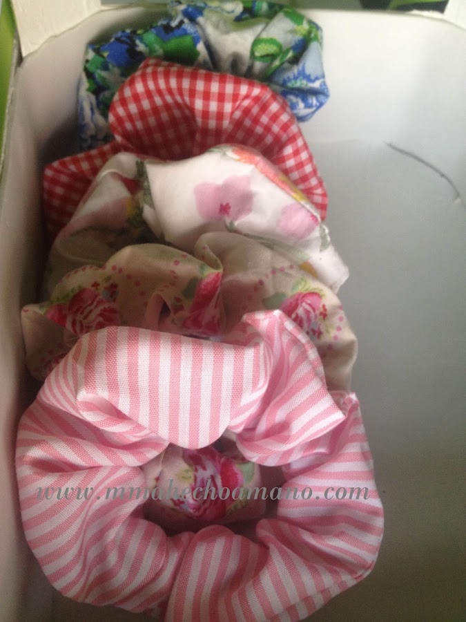 paso a paso coleteros scrunchies
