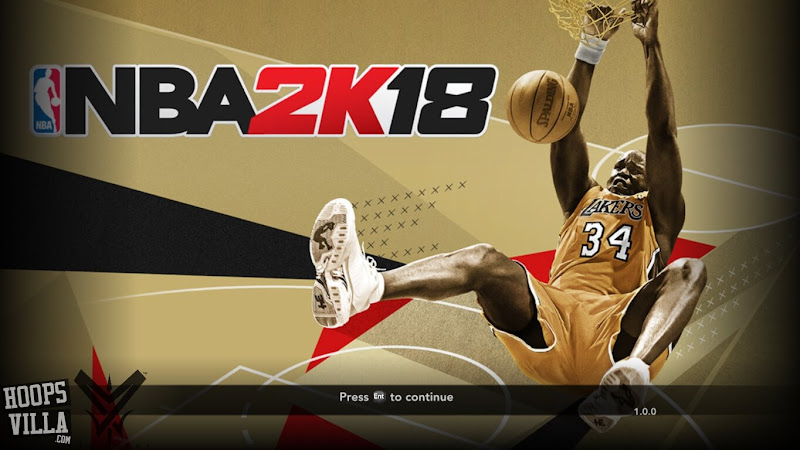 NBA 2k18 Legend Edition Gold Title Screen Mod for NBA 2k14