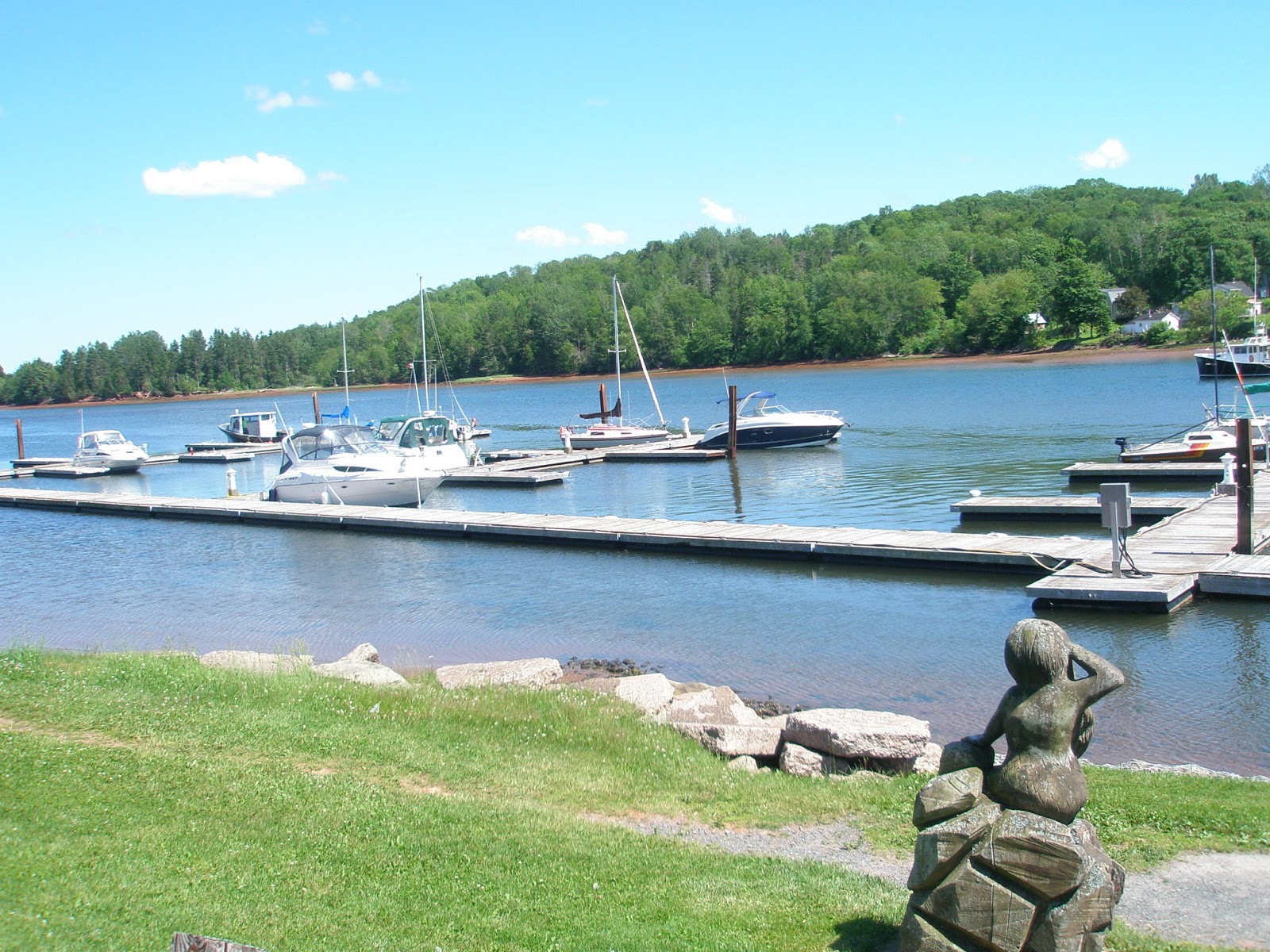Pedaling PEI Montague waterfront