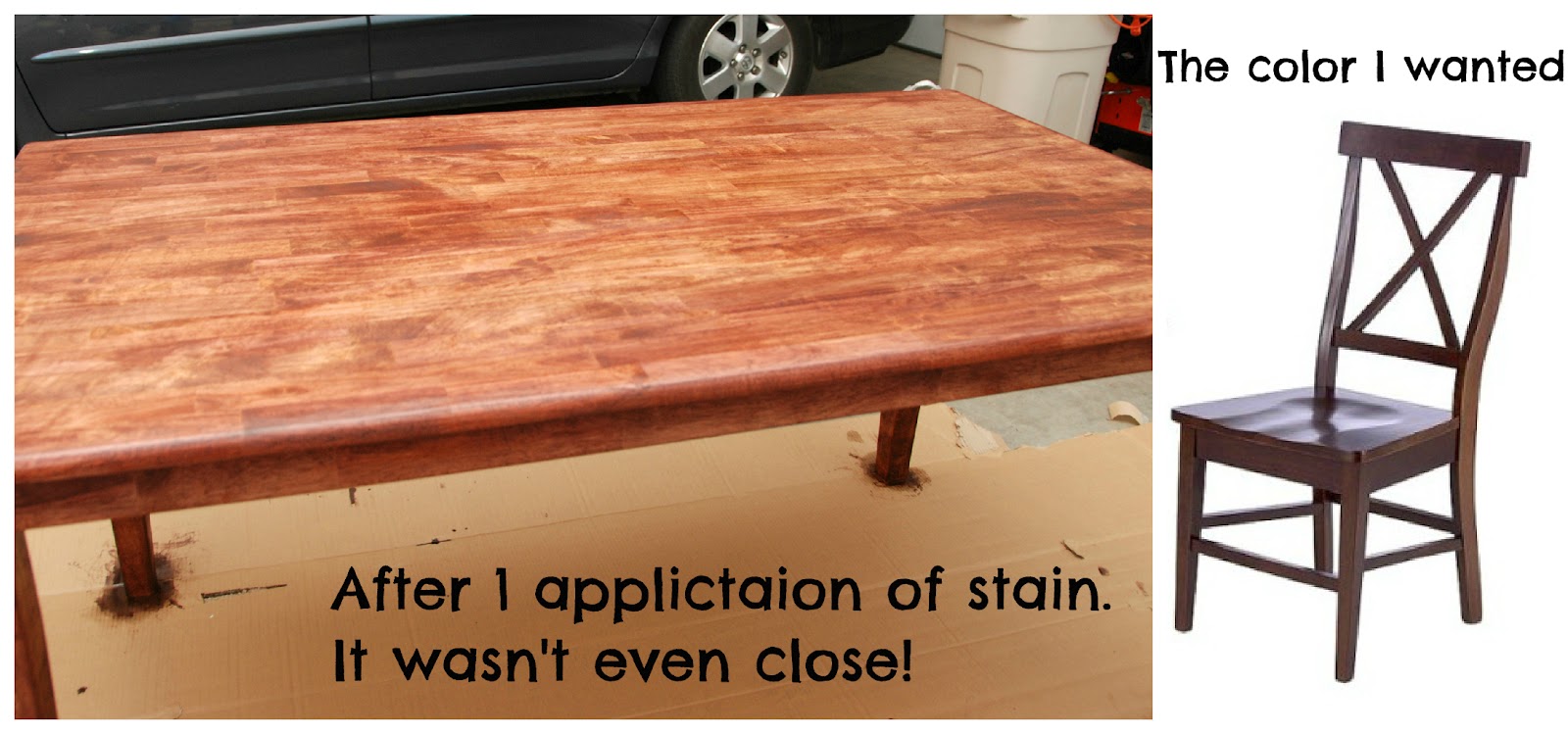 One Creative Housewife Refinished Kitchen Table