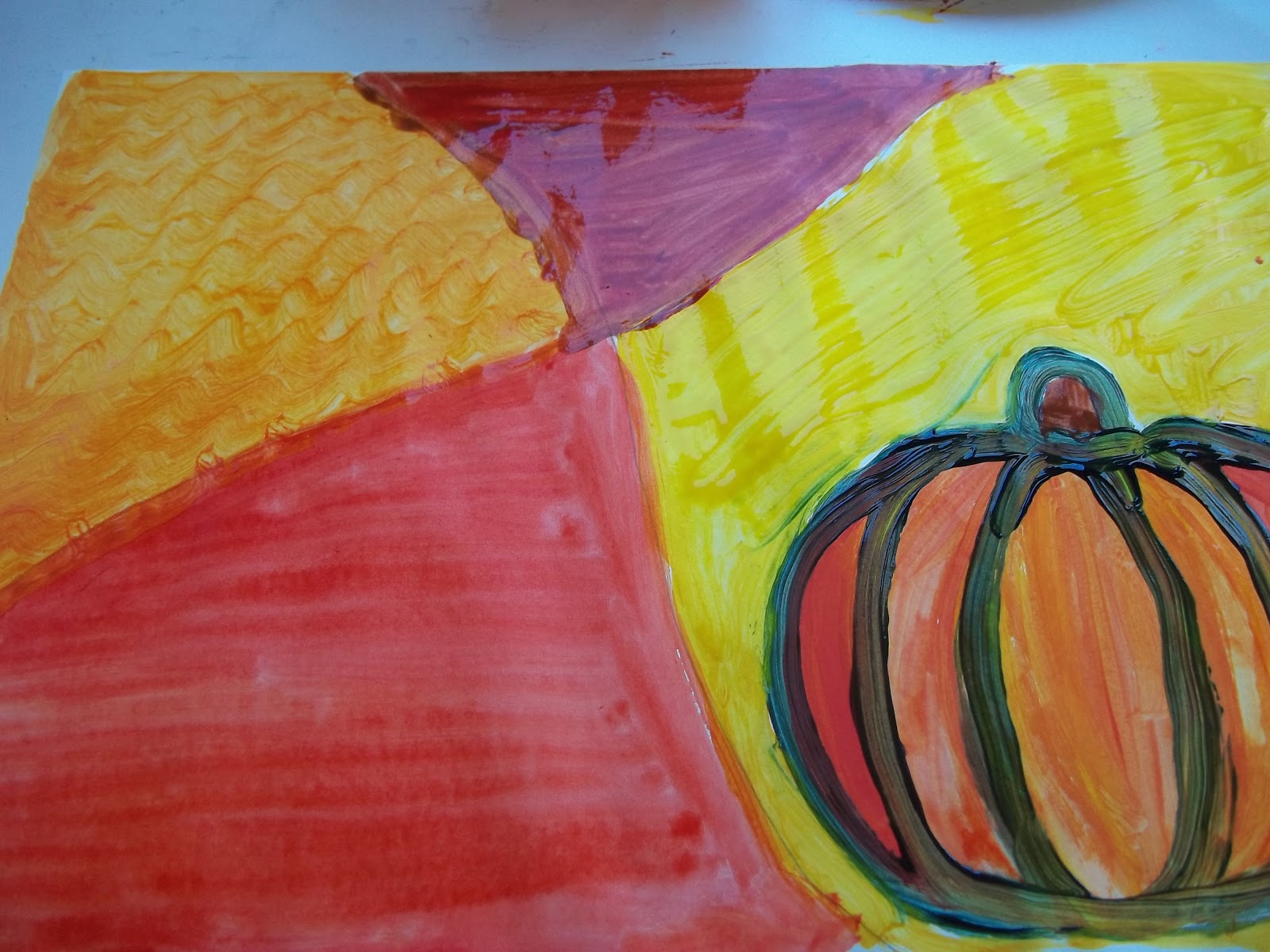 Sweet Tea Classroom: Pumpkin Art Kids: Kids Pumpkin Painting