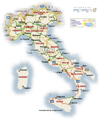 Mappa di Italia