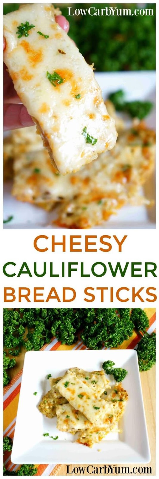CHEESY CAULIFLOWER BREADSTICKS BEST FOOD