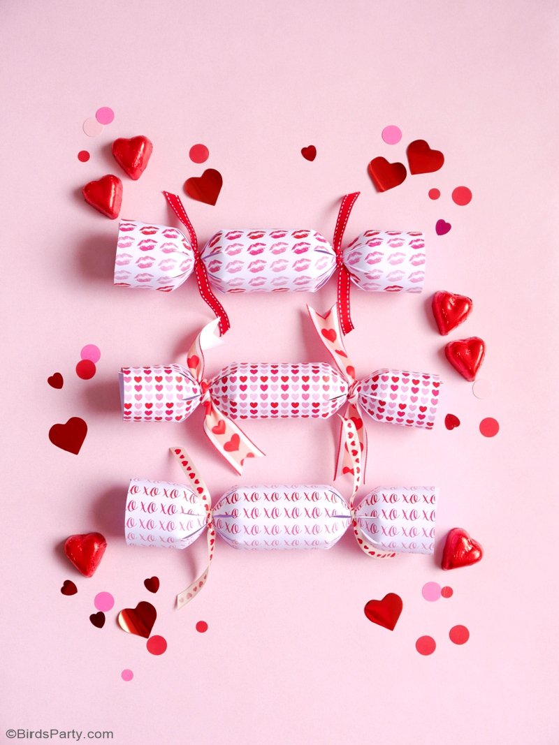 Diy Valentine S Day Crackers Party Favors Party Ideas Party
