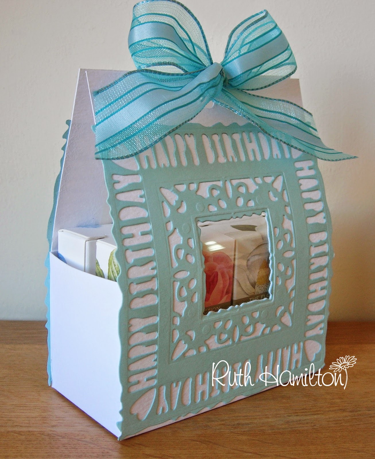 A Passion For Cards Gift box TUTORIAL using Tonic Studios Sentiment