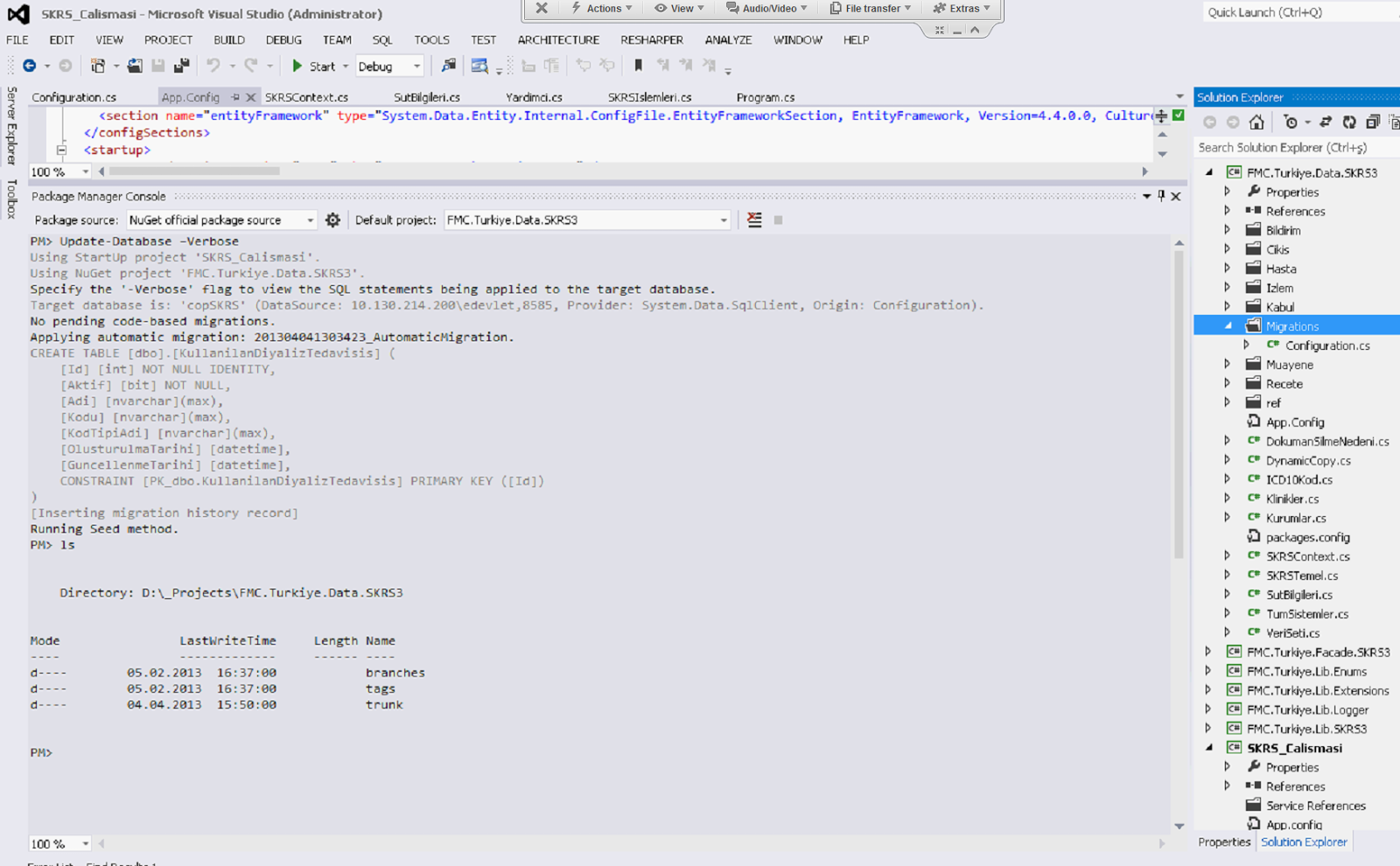 NOTLARIMDAN...: Code First ile Migration