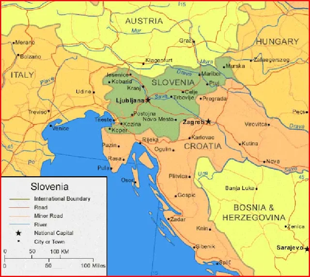 image: Slovenia Map High Resolution