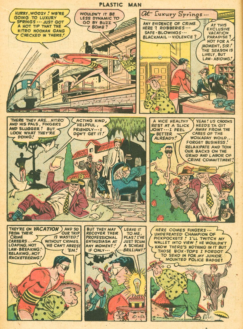Read online Plastic Man (1943) comic -  Issue #10 - 16