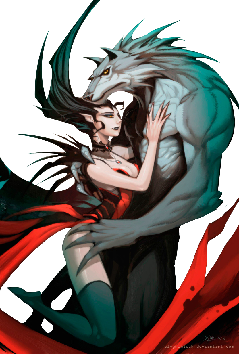 Werewolf X Vampire Couple Werewolf Vampire Anime