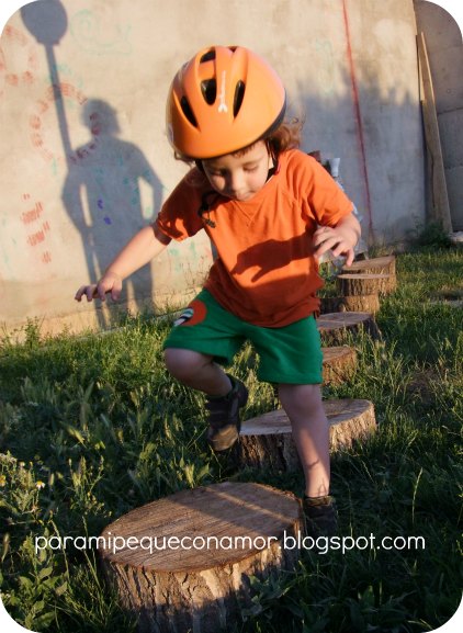 Para mi peque con amor: Troncos para el jardín