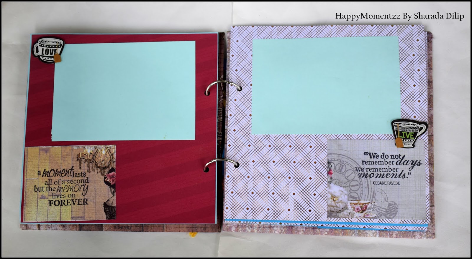 HappyMomentzz crafting by Sharada Dilip Handmade Farewell scrapbook
