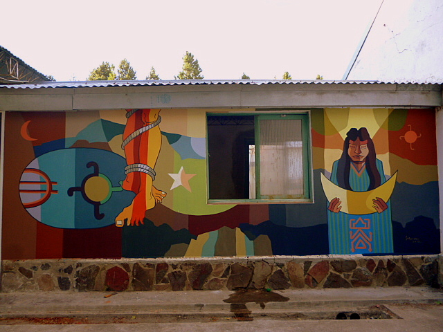 Muro en reserva mapuche Paynefilù