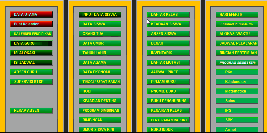 Aplikasi Administrasi Guru Kelas Sd Ktsp Seputaran Guru