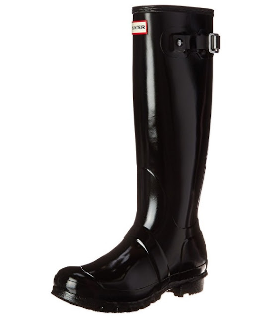 Amazon: Hunter Original Tall Gloss Rain Boots only $105 (reg $150) + Free Shipping - IN BLACK!