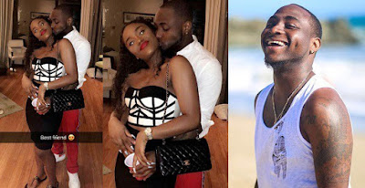 Lovely Photo Of Davido Holding And Kissing His New Girlfriend, Chioma In London.