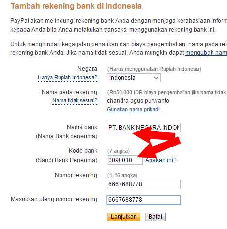 Kode Bank Mandiri Paypal Daftar Kode Bank Bca Mandiri Bri Bank Lainnya Jevt Online