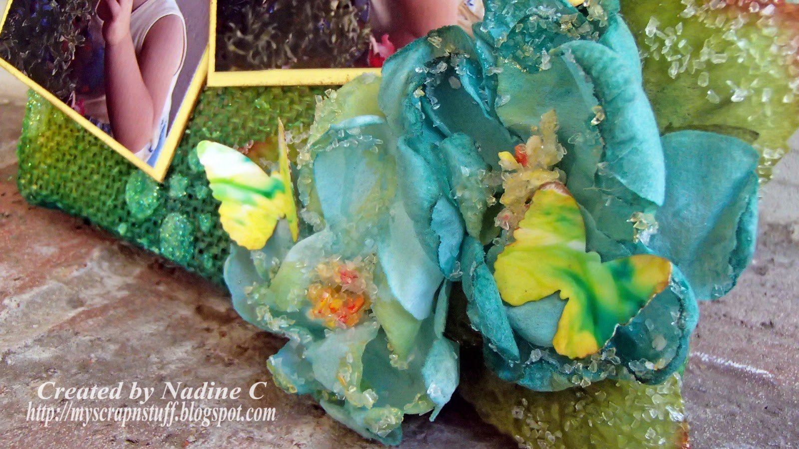 Mixed Media On Burlap Canvas CropStop Nadine Carlier