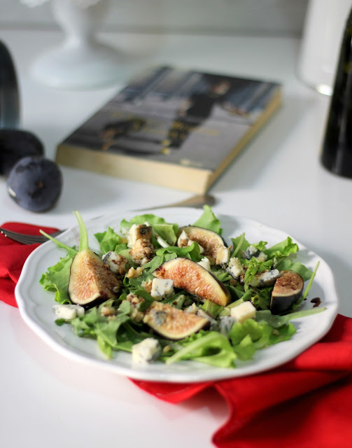 insalata con fichi e gorgonzola piccante