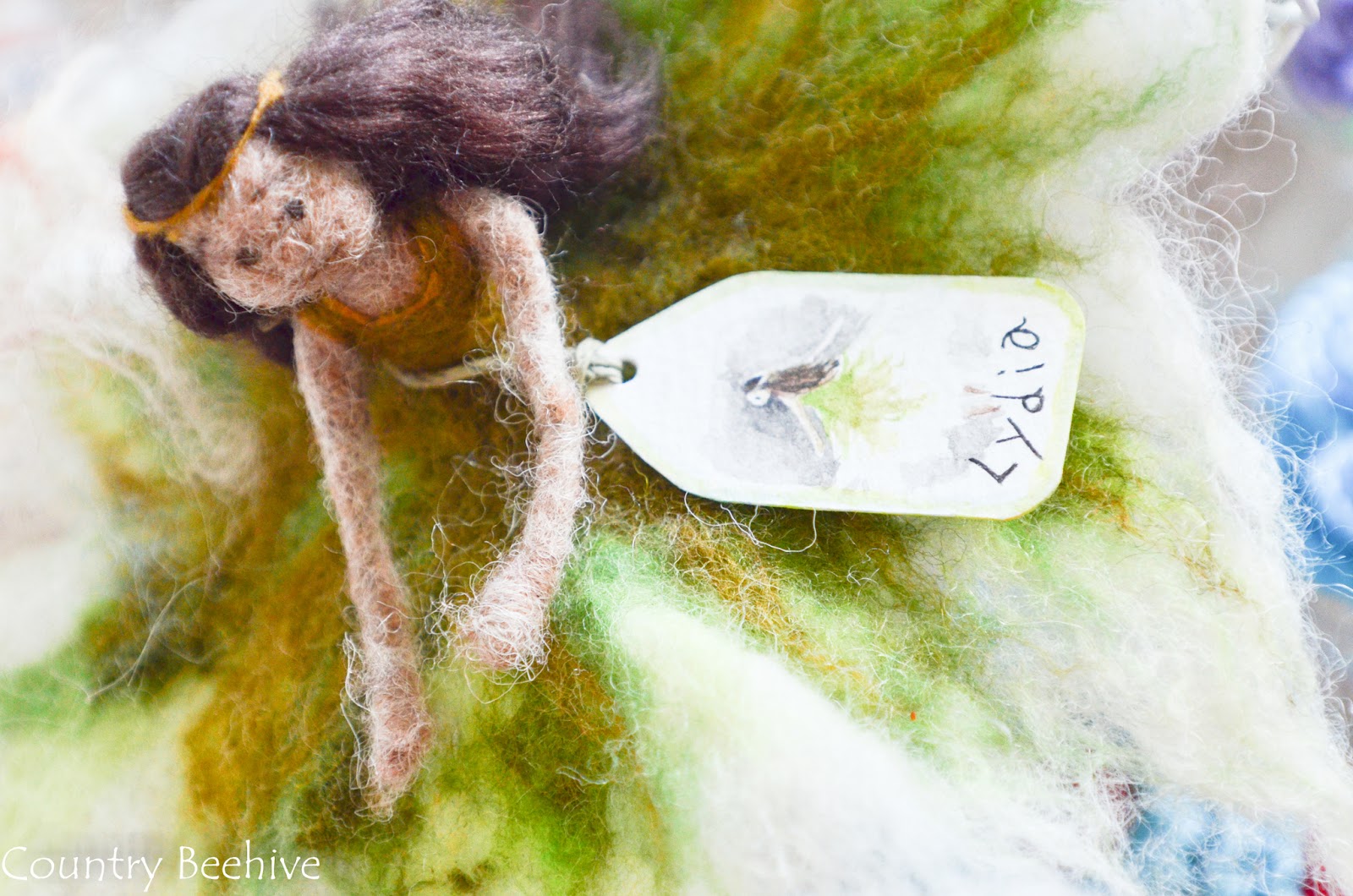 Country Beehive Needle felting fairies