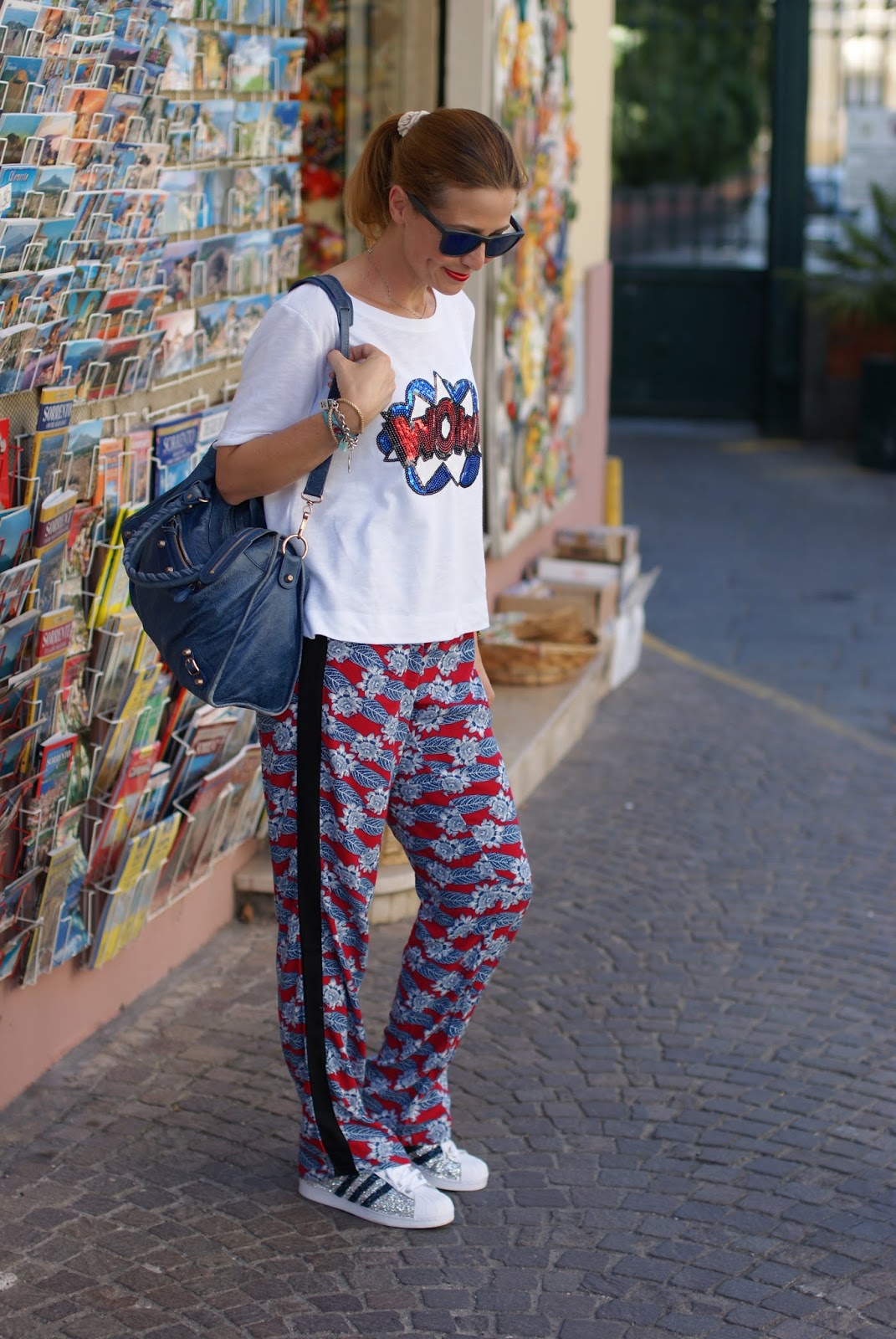 What to wear on a summer trip featuring Paramita pants on Fashion and Cookies fashion blog, fashion blogger style