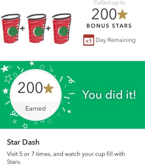 Starbucks Rewards Stars Redeem