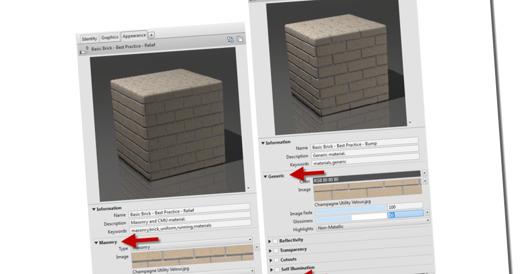 BIM Chapters Brick Material and Assets Library in Revit