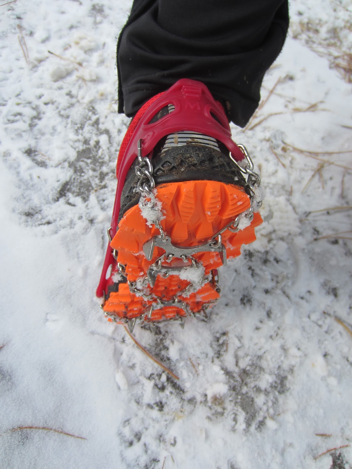 running in microspikes