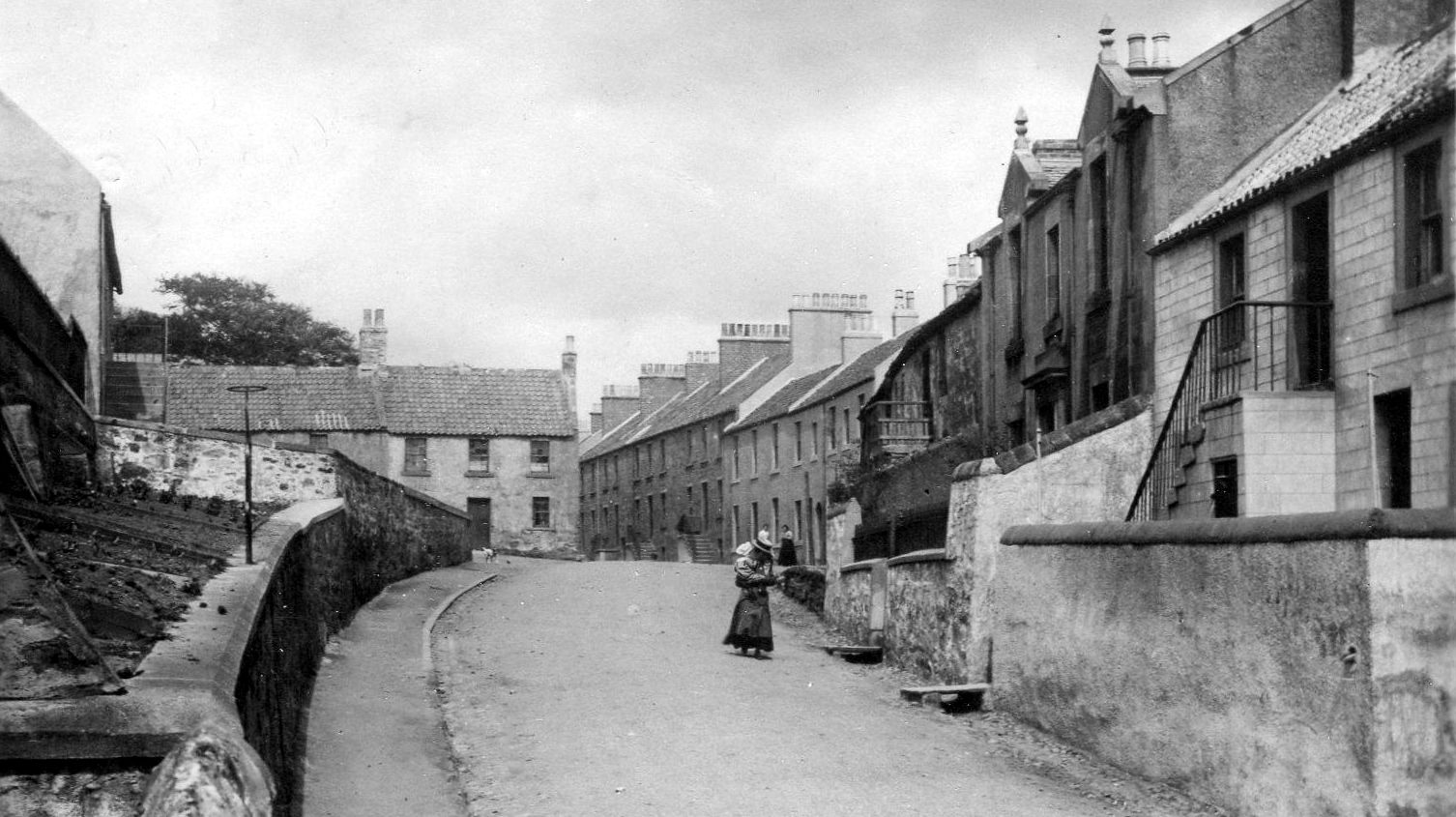 Tour Scotland Old Photograph Broad Wynd West Wemyss Fife Scotland