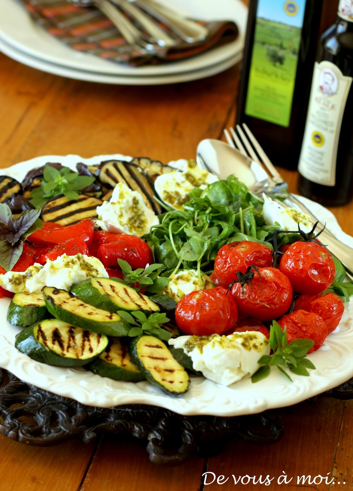 De vous à moi... Antipasti Légumes Grillés et Marinés... Sous le