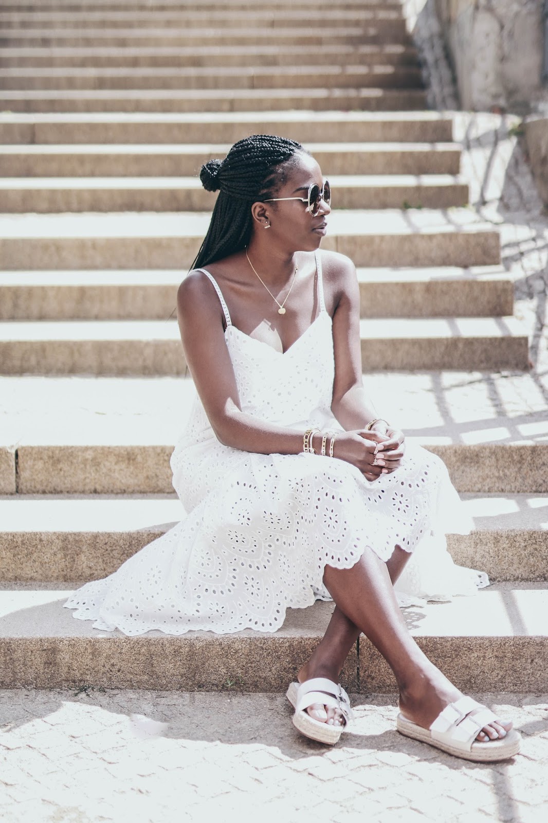 zara white summer dress
