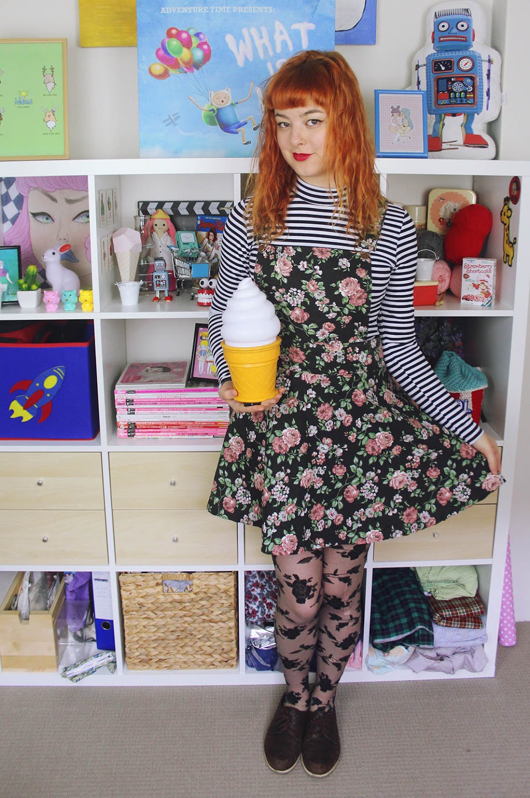 The Pineneedle Collective: Head-To-Toe Florals & A Handmade Pinafore