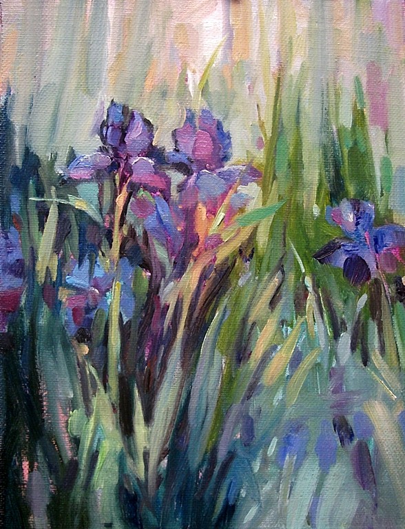 Mary Maxam - paintings: Violet Iris