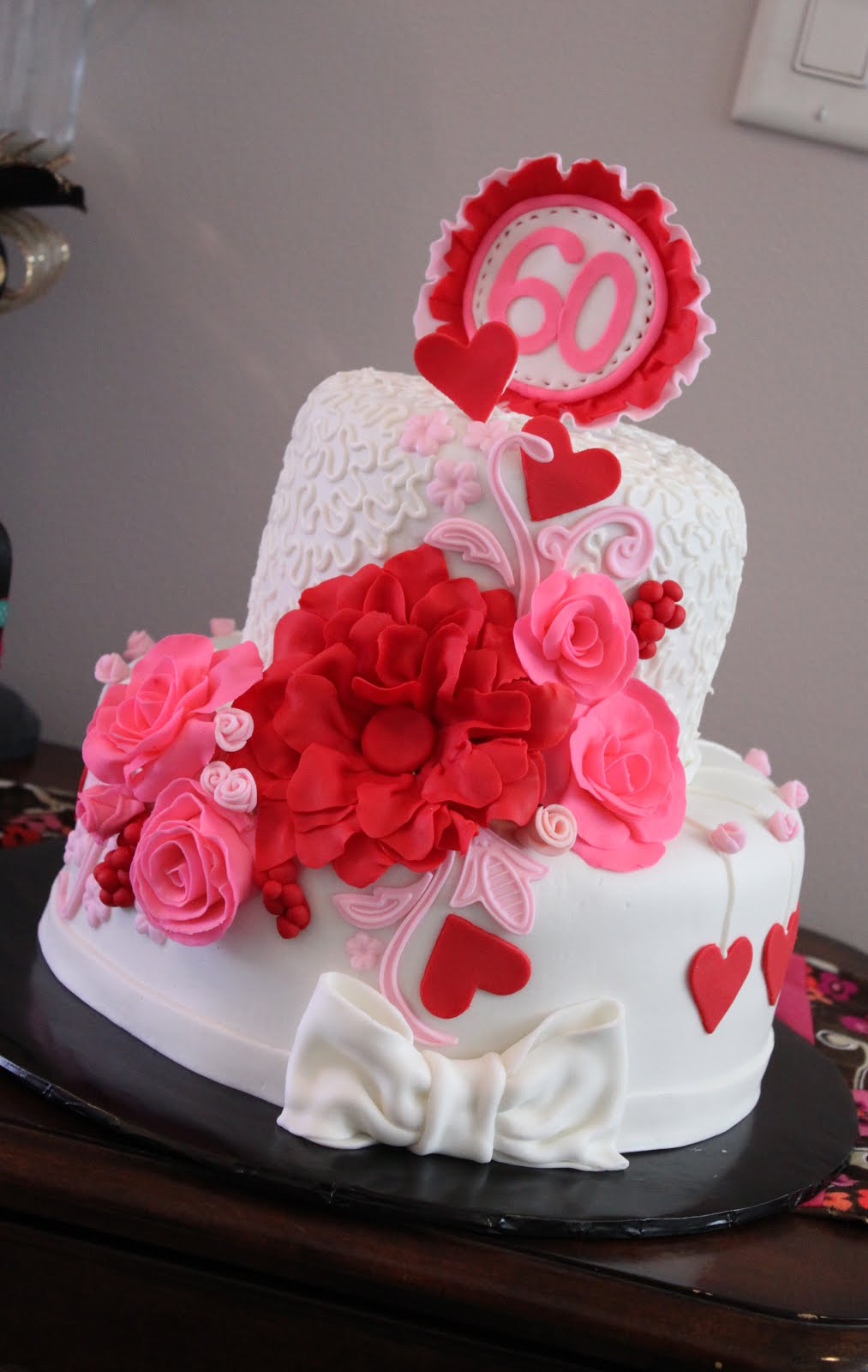 Layers of Love: Valentine 60th birthday cake