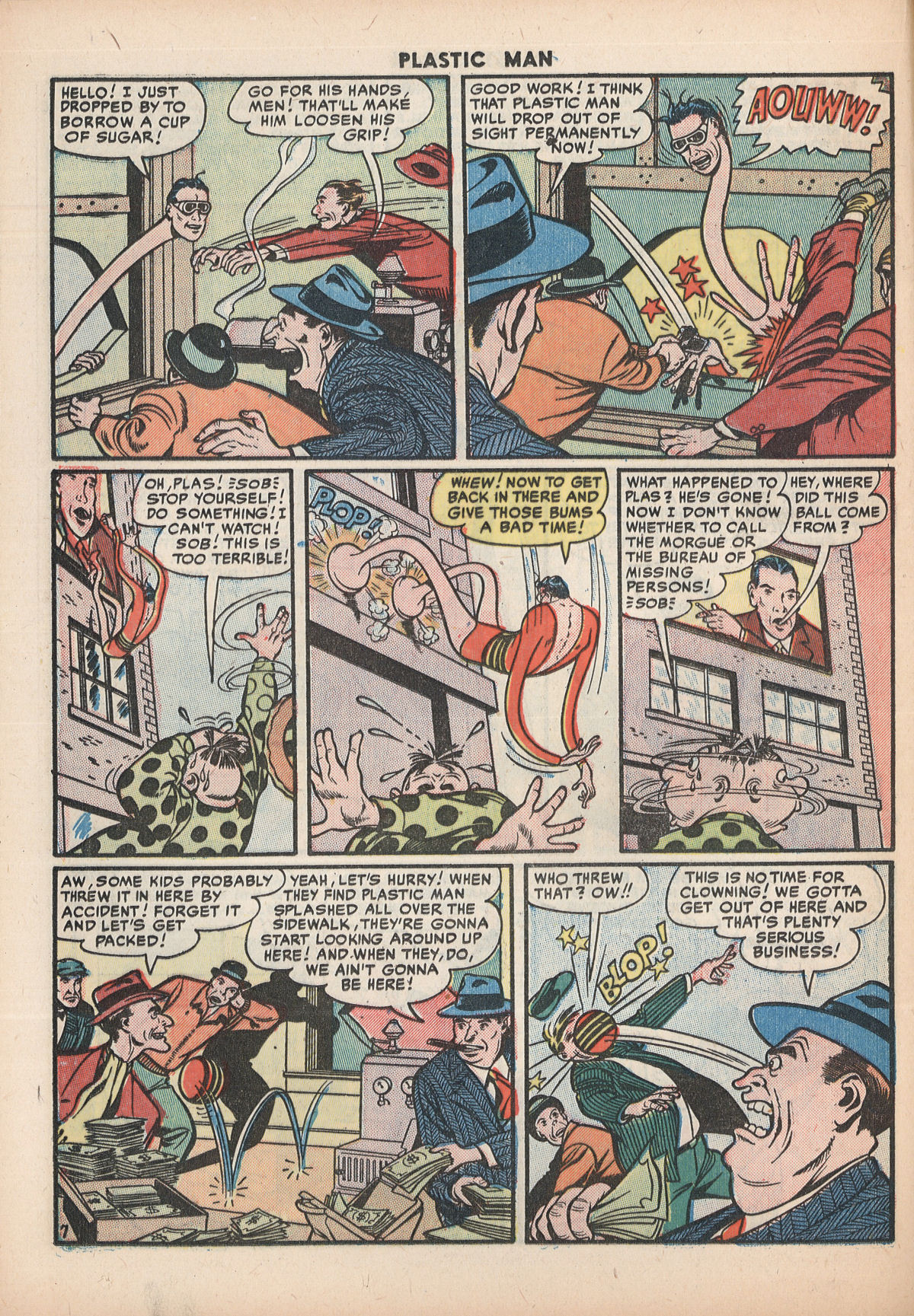 Read online Plastic Man (1943) comic -  Issue #29 - 32