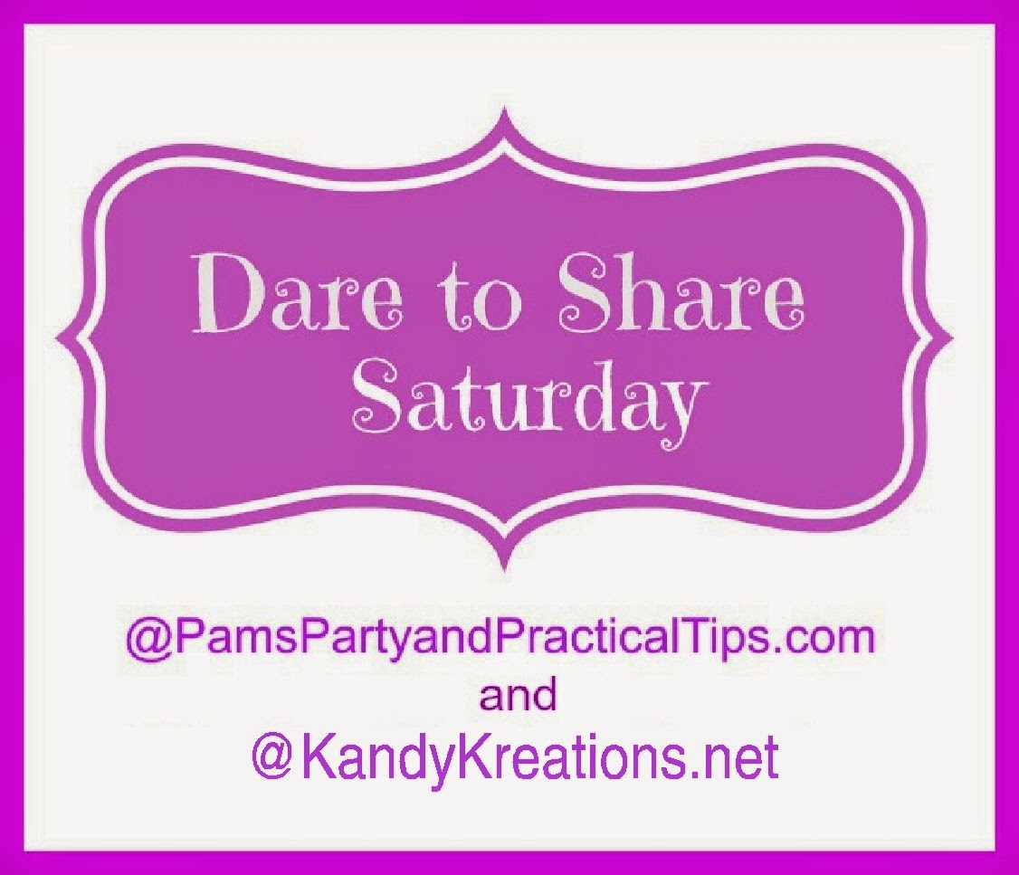 If you are looking for something fun for the toddlers to do, or need some ideas to help take care of them, enjoy these five toddler activity ideas from last week's Dare to Share Saturday linky party.  Then, come back and share your favorite link from this week so we can all enjoy the fun.