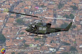 Helicóptero UH-1N del Ejército de Colombia