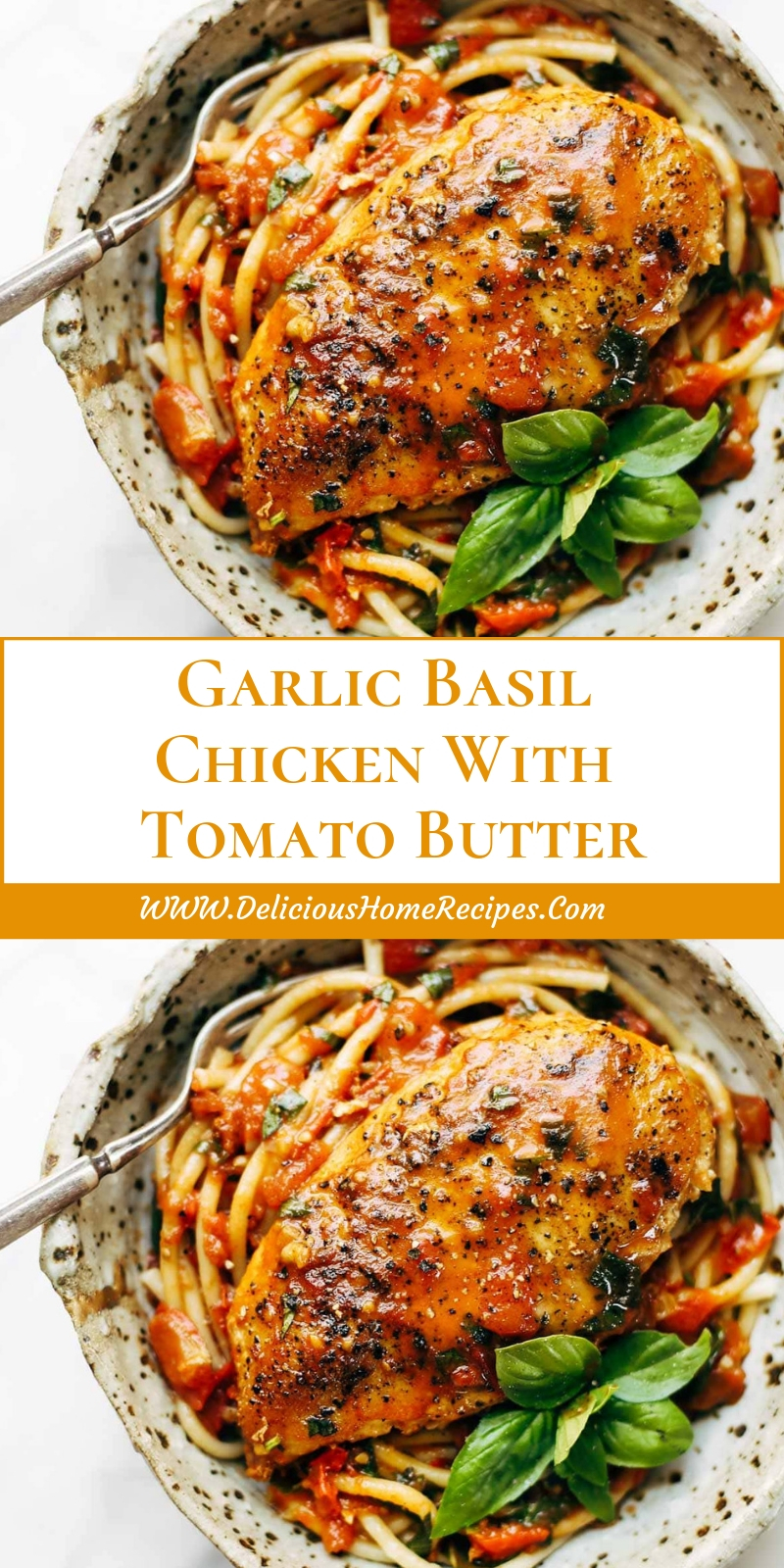 Garlic Basil Chicken With Tomato Butter Garlic Basil Chicken With Tomato Butter
