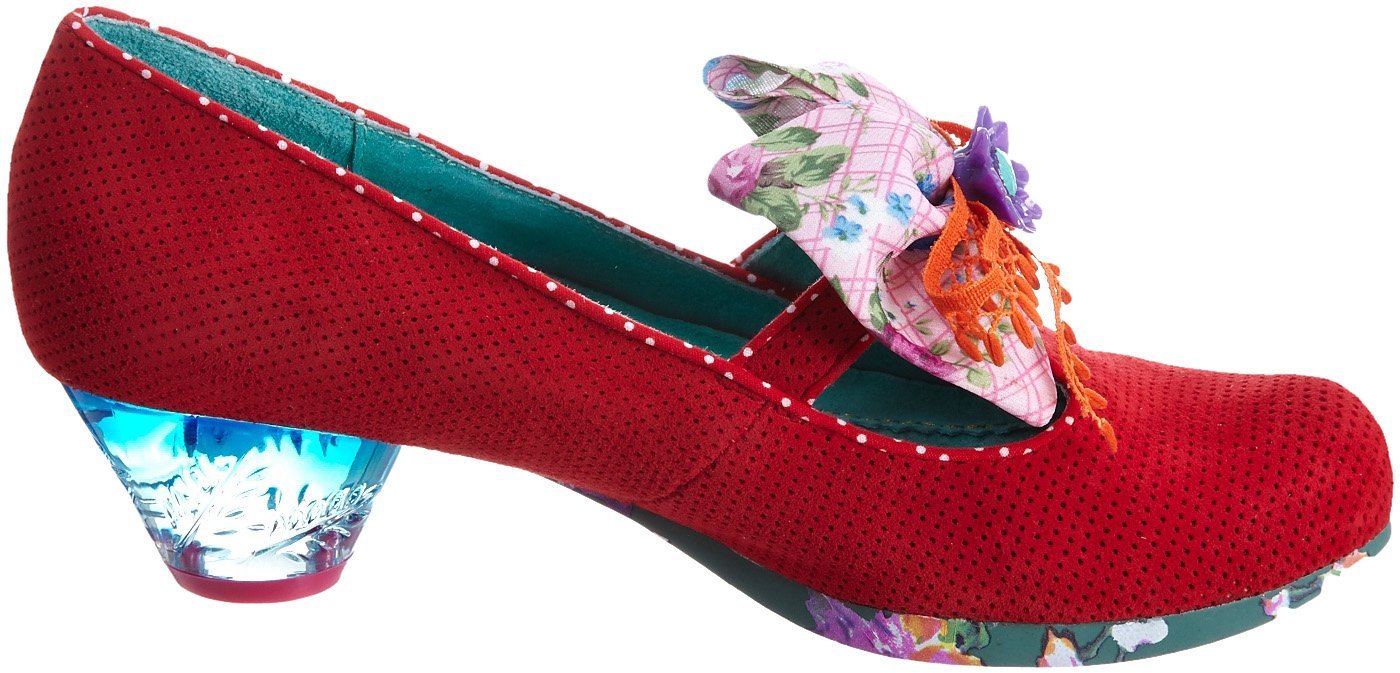 Highly Irregular Style: Red suede shoes by Irregular Choice for Bed of
