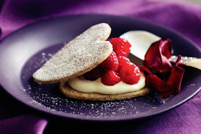 Hazelnut shortbread hearts with raspberries and Frangelico mascarpone desserts recipes Hazelnut shortbread hearts with raspberries and Frangelico mascarpone desserts recipes