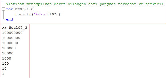 menampilkan deret bilangan dari pangkat terbesar ke terkecil menampilkan deret bilangan dari pangkat terbesar ke terkecil